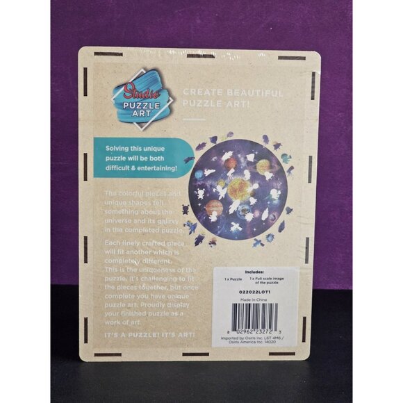 Studio Puzzle Art Solar System, 388 Piece Round Wood Puzzle - Picture 3 of 8